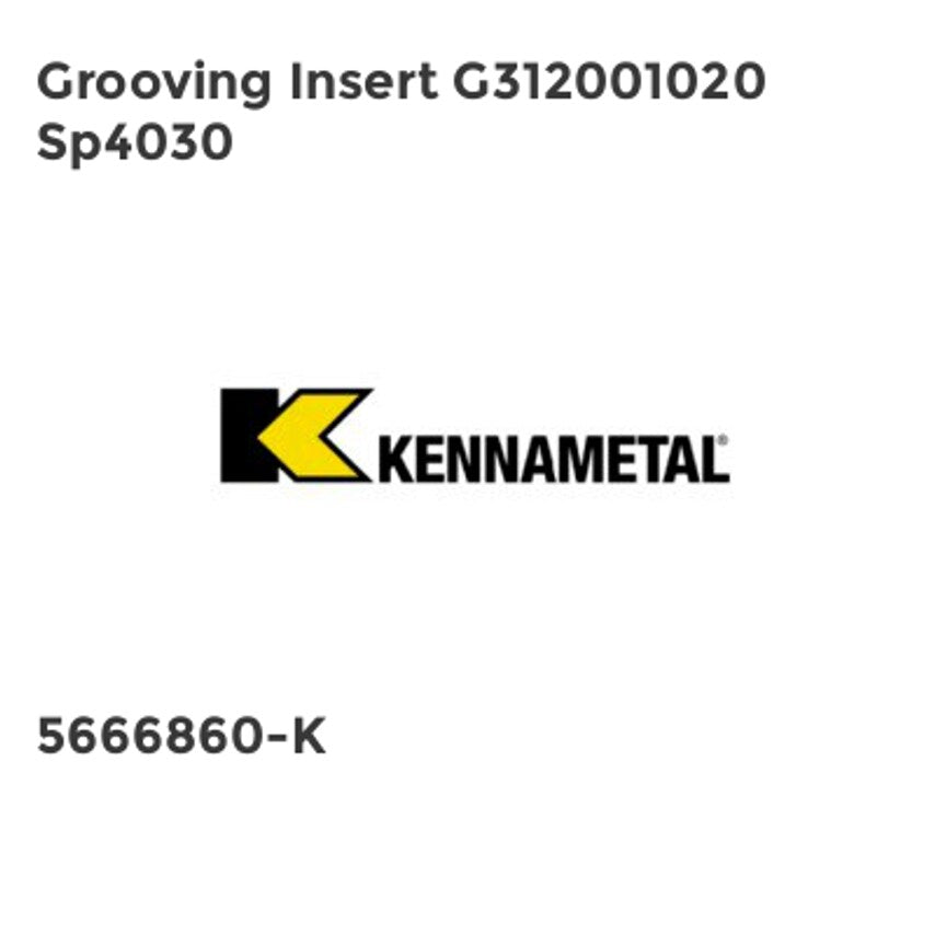 Grooving Insert G312001020 Sp4030