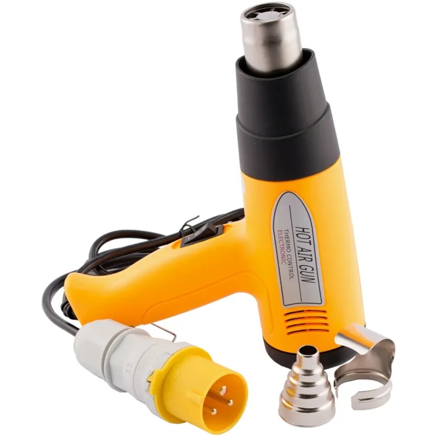 Gun Hot Air 240V Yellow Plastic