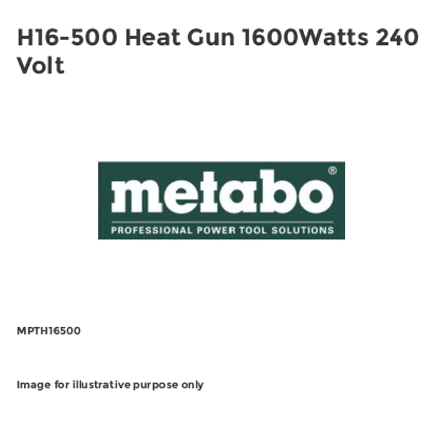 H16-500 Heat Gun 1600Watts 240 Volt