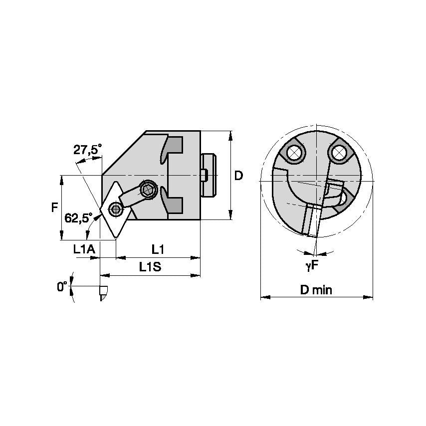 H24MDPNR4 M Boring Head D1.50 L1.37