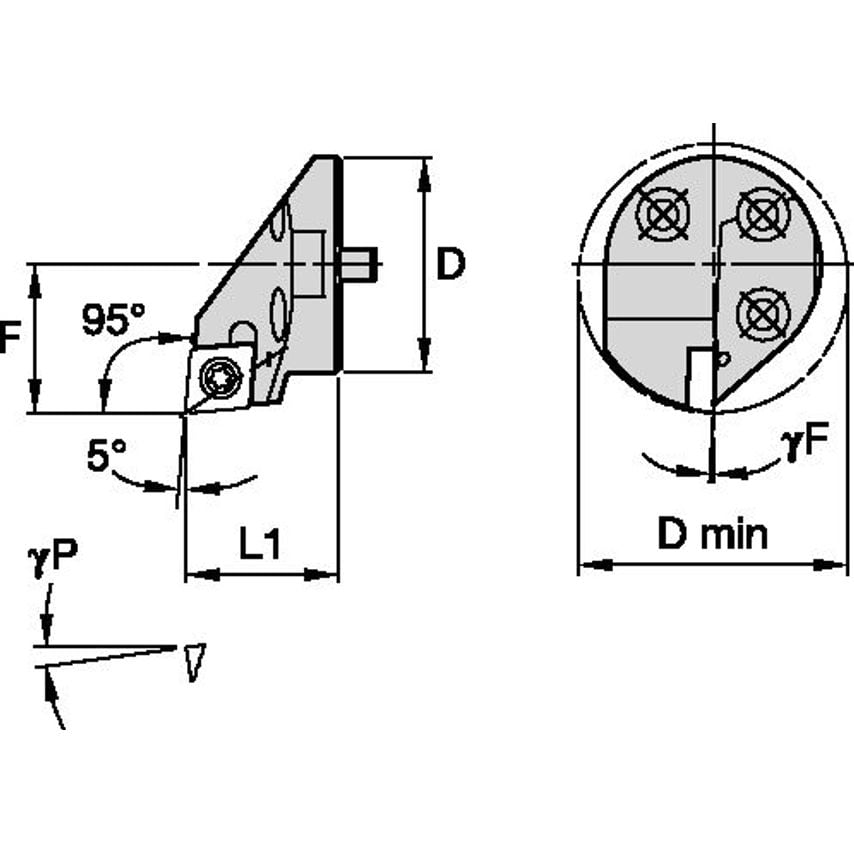 H2532SCLCR09 Boring Head D25, 0MM DMIN32, 0MM
