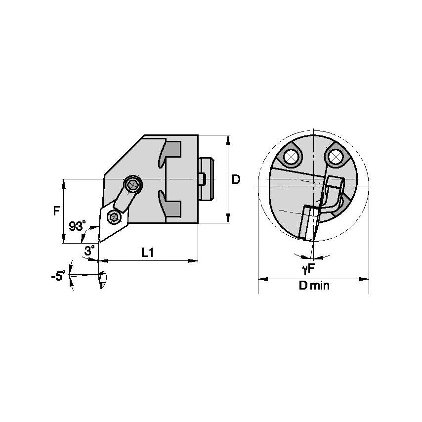 H32MDUNR3 M Boring Head D2.00 L1.63