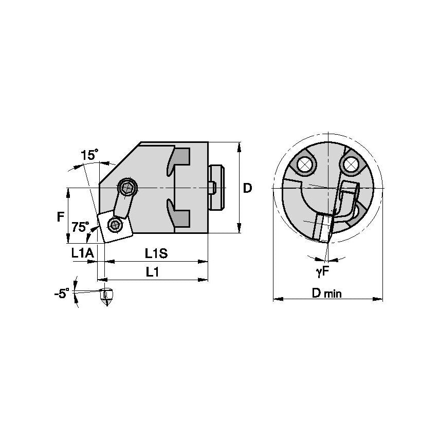 H32MSKNR4 M Boring Head D2.00 L1.63