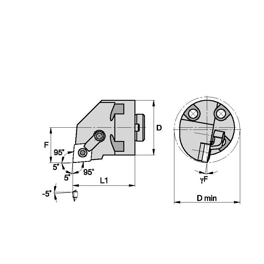 H40MCLNR4 M Boring Head D2.50 L1.63