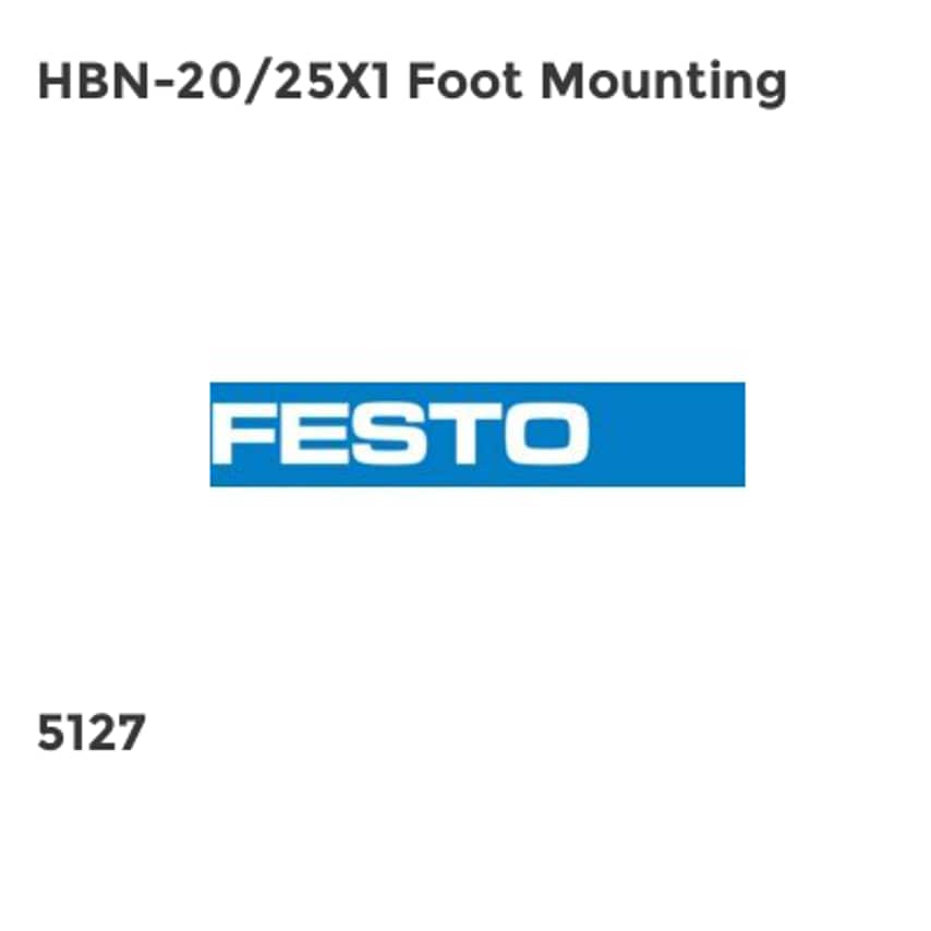 HBN-20/25X1 Foot Mounting