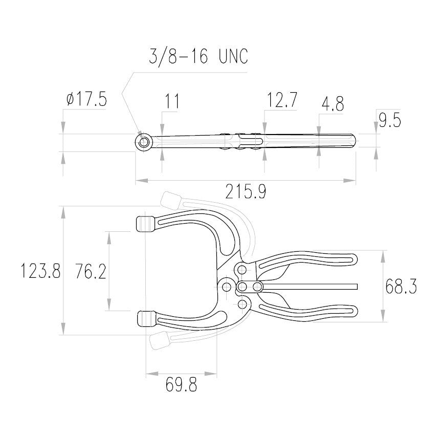 HH318SA Plier Type Toggle Clamp