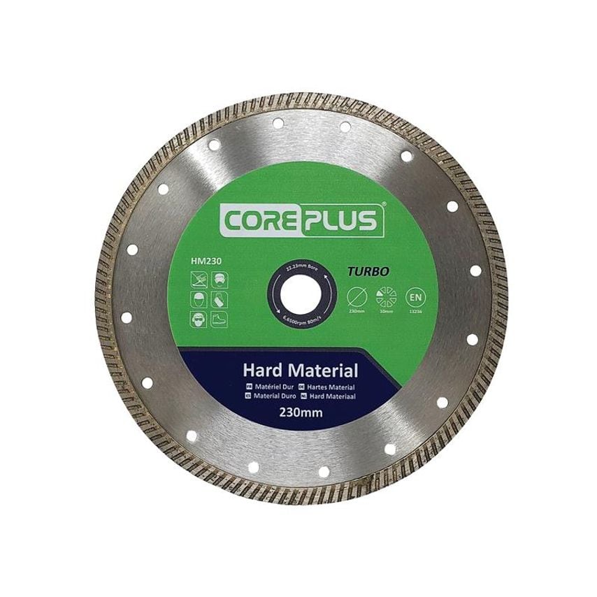 HM230 Hard Material Turbo Diamond Blade 230mm CORDBHM230