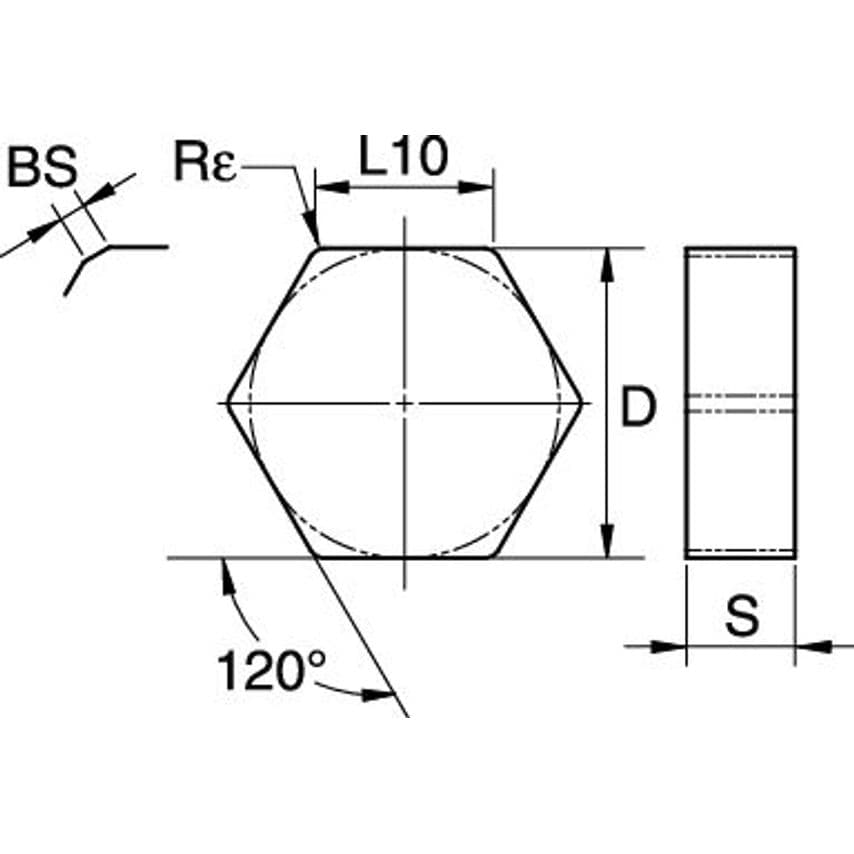 HNEN0905ANSN Hexacut Insert HNEN-SN R=0.2
