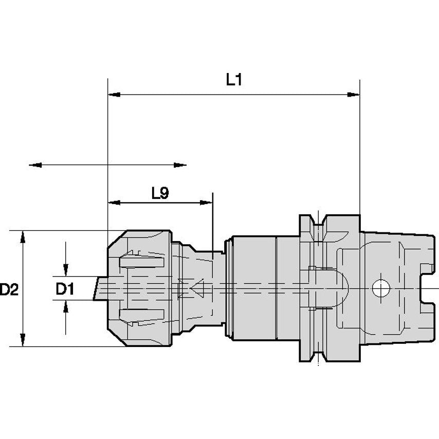 HSK100ACHRC3210m Chrc Tap Chuck TC HSK100A RC 3