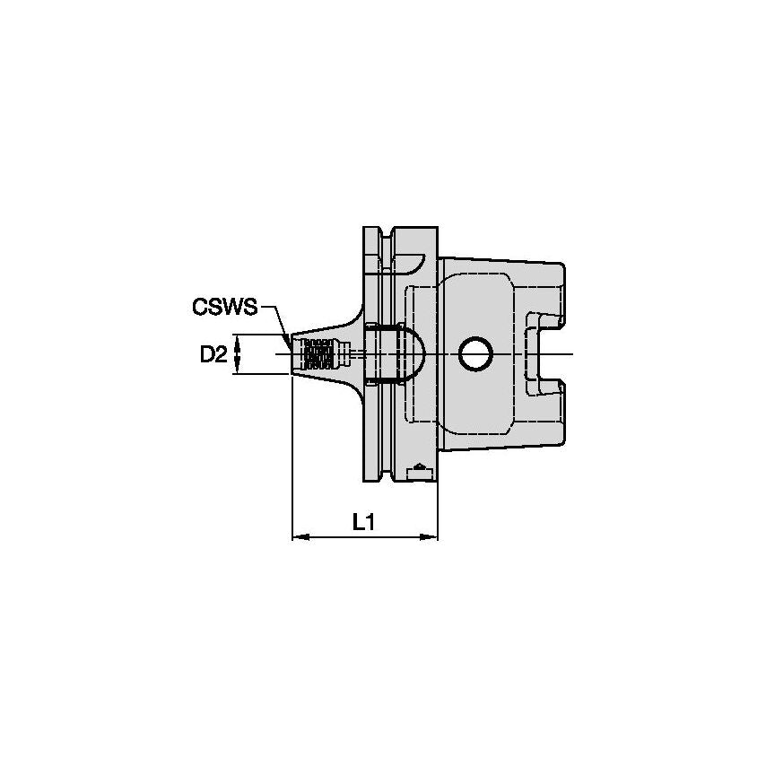 HSK100ADL16060M HSK100A Duo-Lock DL16 L1=60MM