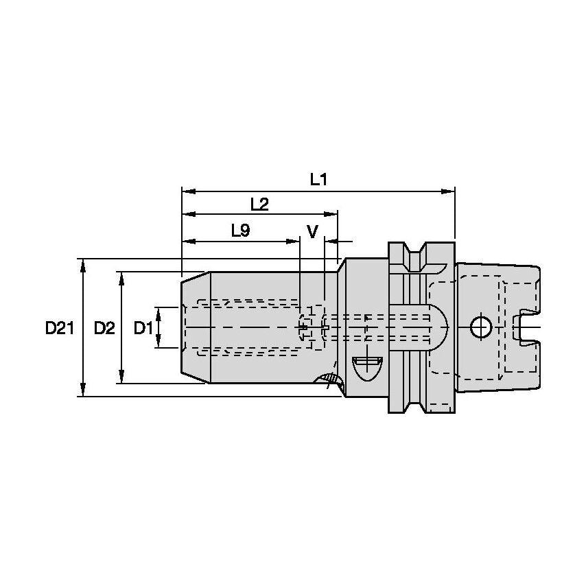 HSK100AHC10090m HSK100A HP Hydraulic Chuck 10 x 9