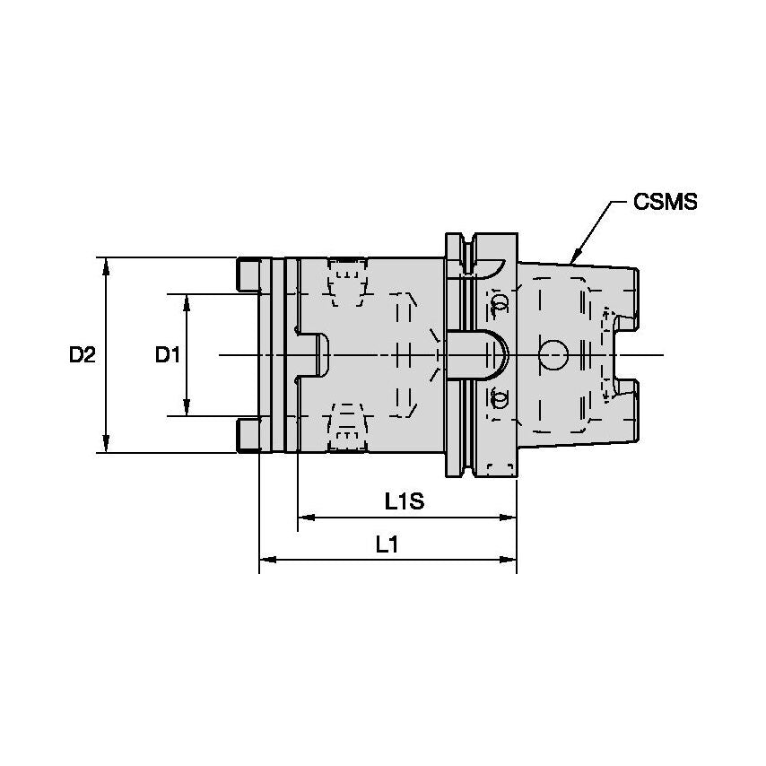 HSK100AHTS50090M HTS Clamping Chuck HSK100A 50