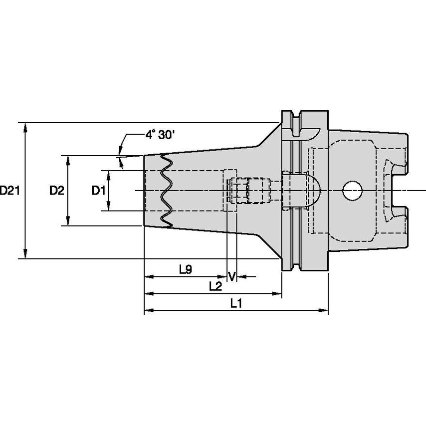 HSK100ASFTT25115m HSK100A 25mm Safe-lock TT