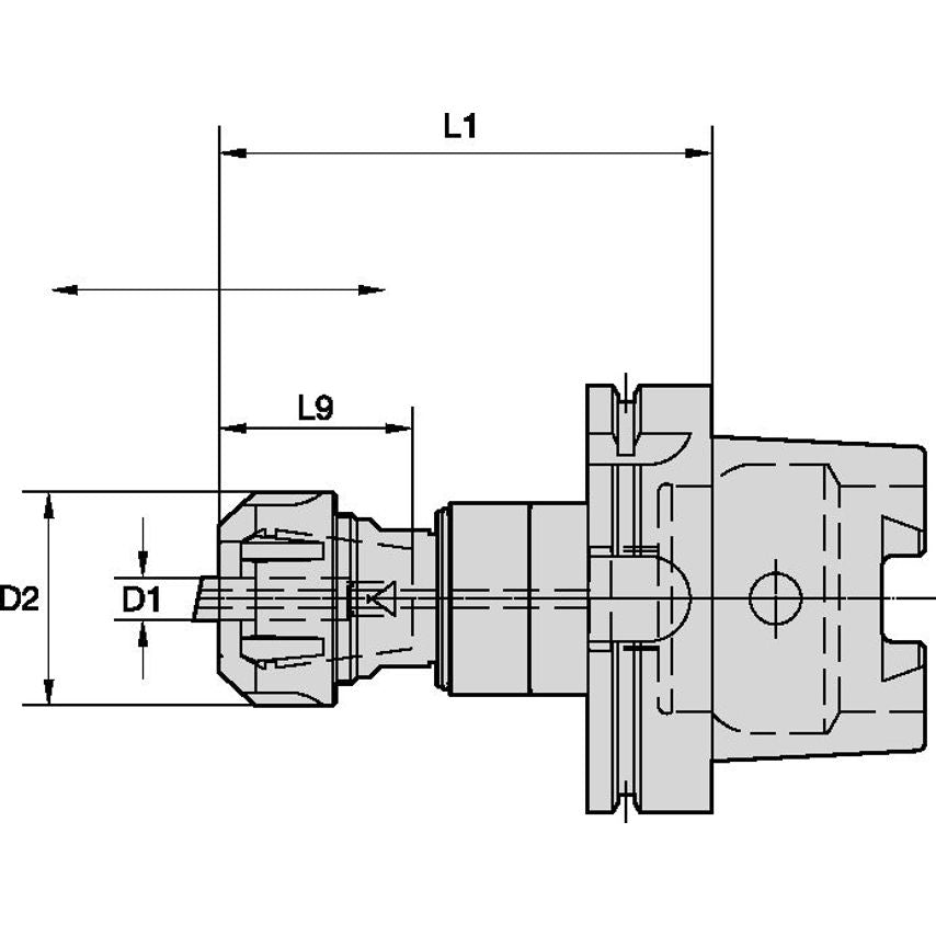 HSK100ASYTER32115m Synchro Plus Tap Chuck HSK100