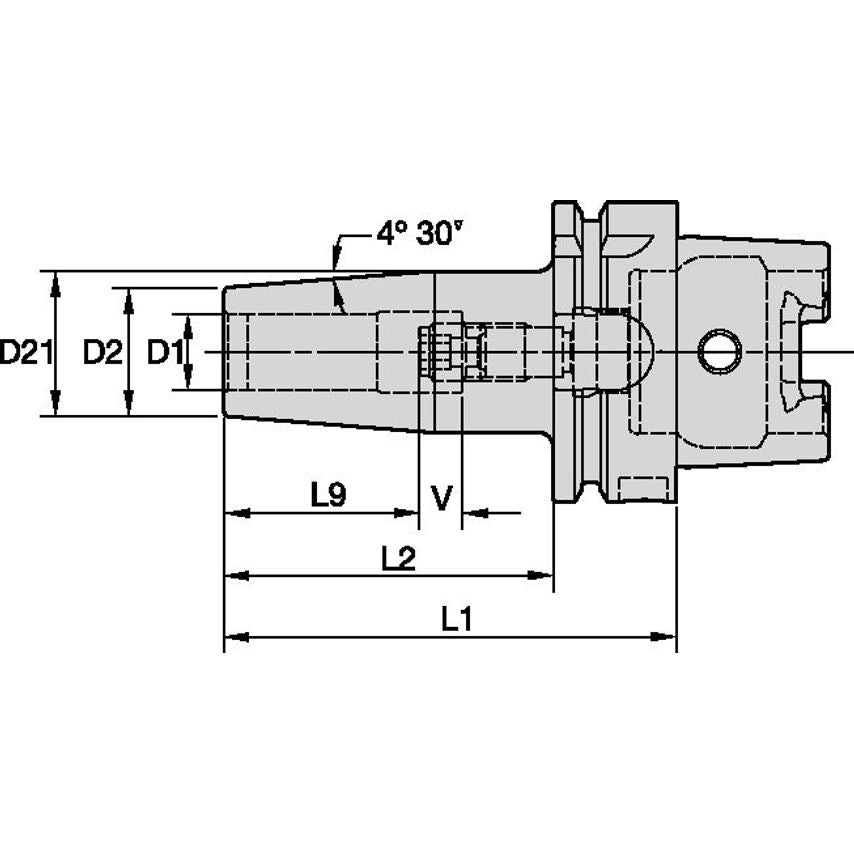 HSK100ATTGL050374 HSK100A TT GL D=1/2" L=3.74'