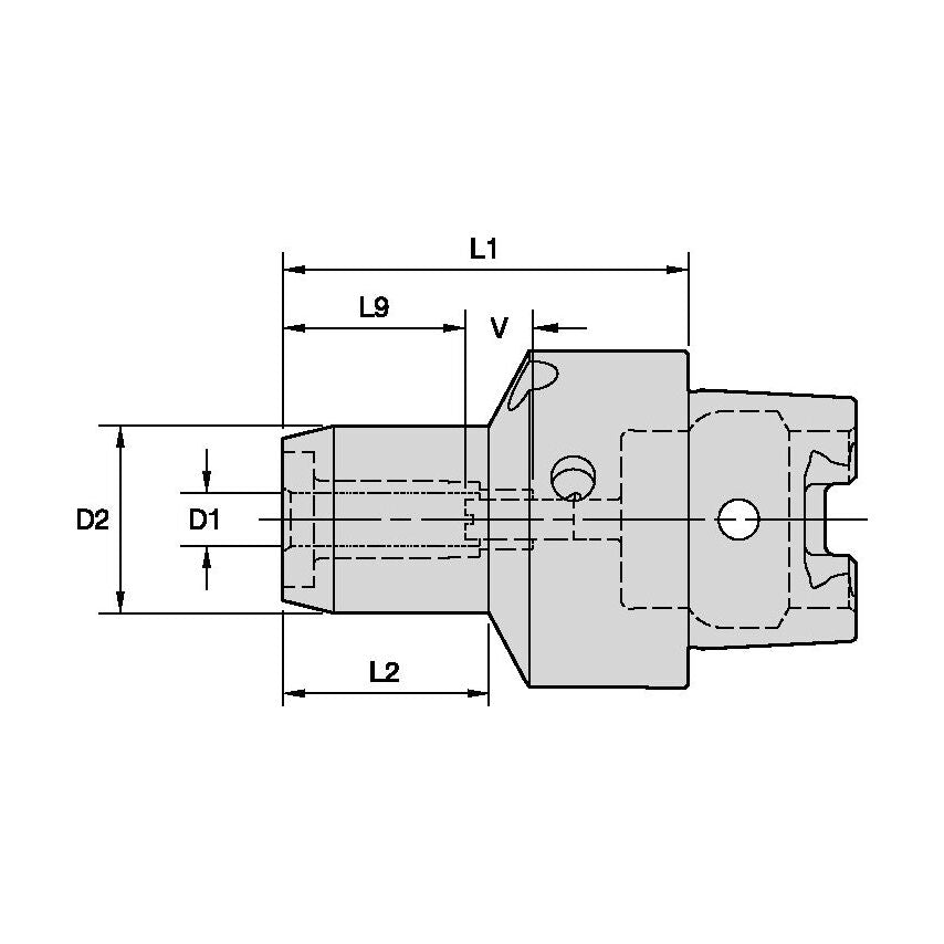 HSK32CHC06060m HSK32C Hydraulic Chuck 6 x 60mm