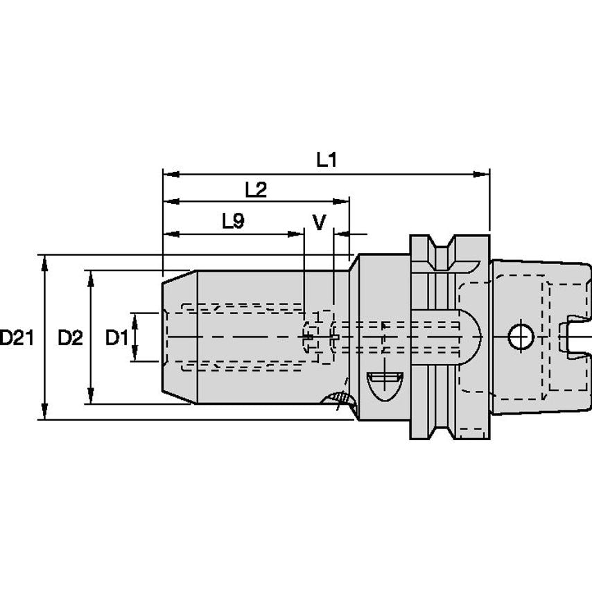 HSK50AHC12090m HSK50A HP Hydraulic Chuck 12 x 90