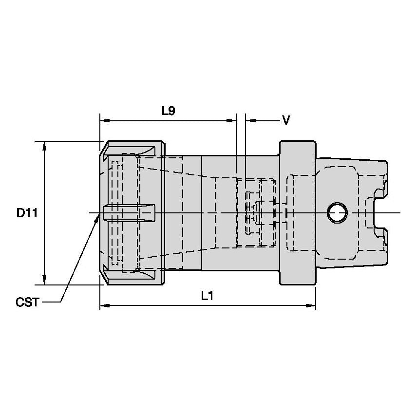 HSK50CER16060m Early Receive Collet Chuck HSK50C 16ER
