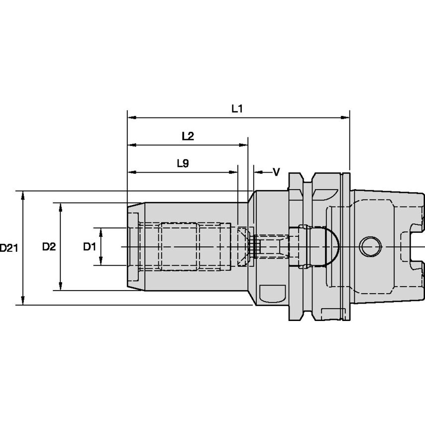 HSK63AHCTMQL1C16095m HSK63A Hydraulic Chuck Mql 16 x 95