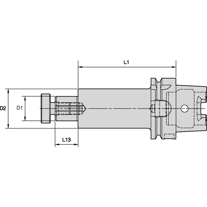 HSK63ASA062400 HSK Conventional Rotating Tool