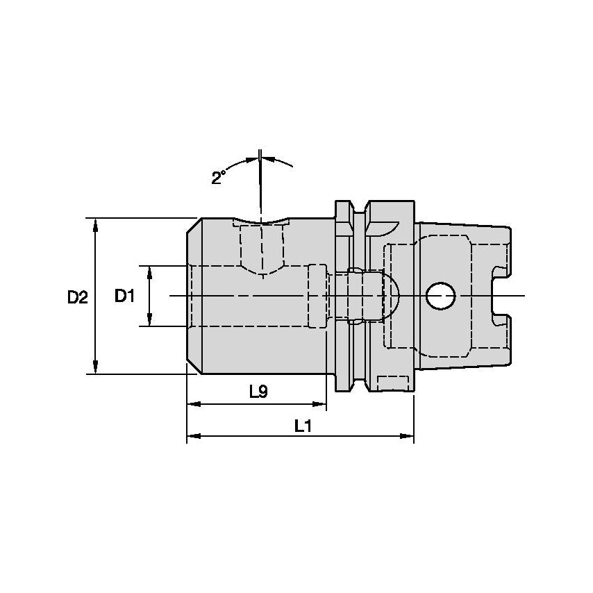 HSK63ASWN25080m Clamping Chuck HSK63A 25 Swn S