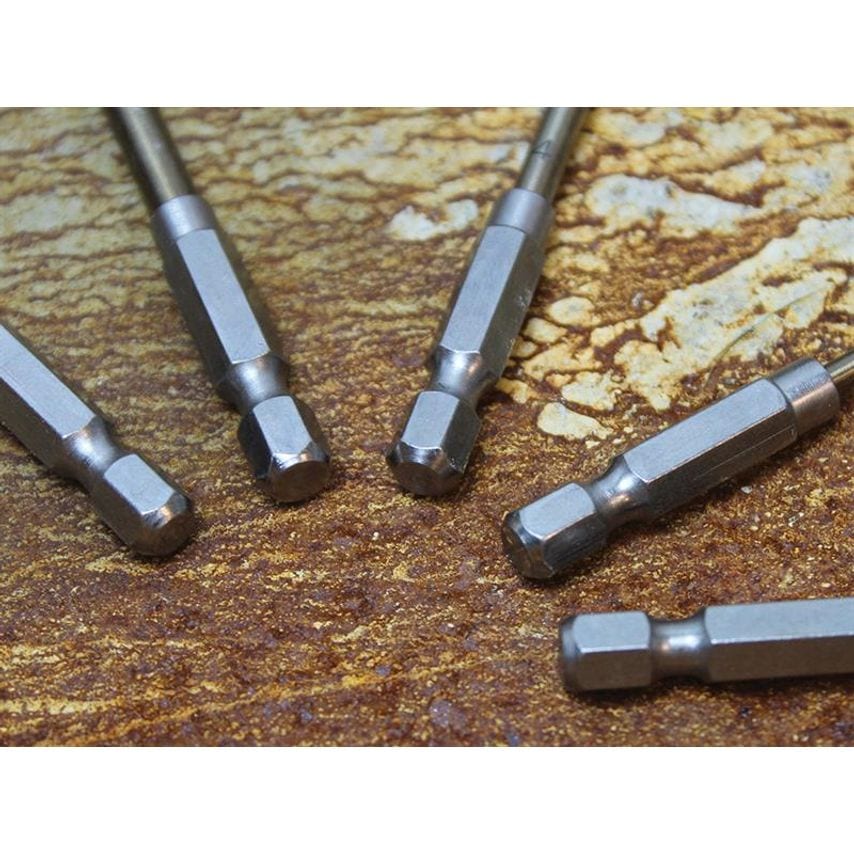 HSSE M35 Cobalt Quick-Change Impact Drill Bit Set, 5 Piece FAIQCSET5