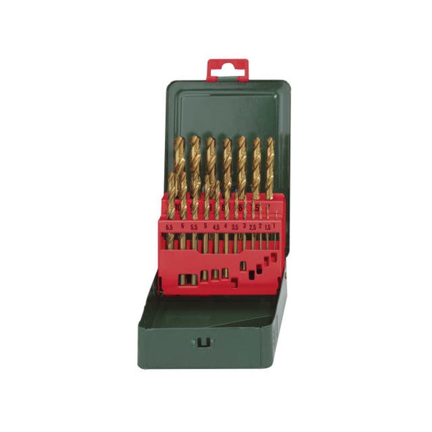 HSS-Tin Drill Bit Set, 19 Piece
