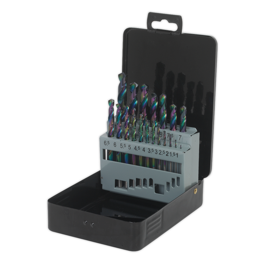 HSS Drill Bit Set 19PC Edge Ground Metric DIN 338