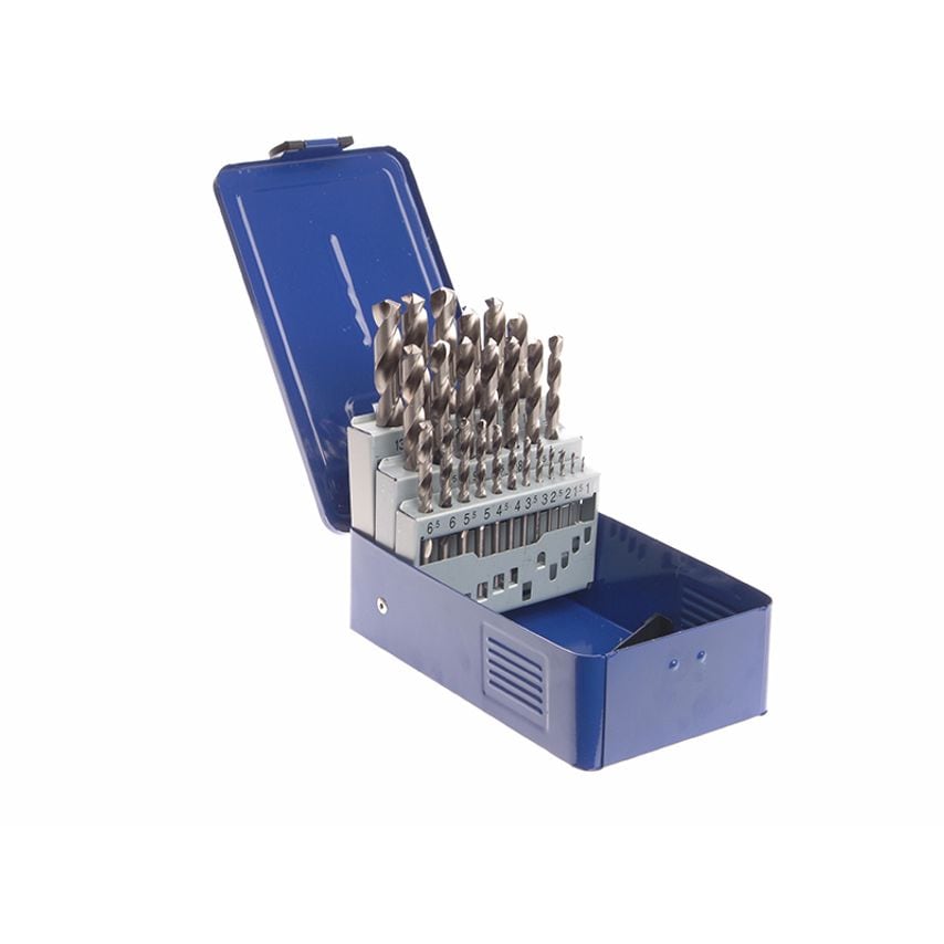 HSS Drill Bit Set of 25 M2 1 - 13mm & Case FAIMSET25PRO
