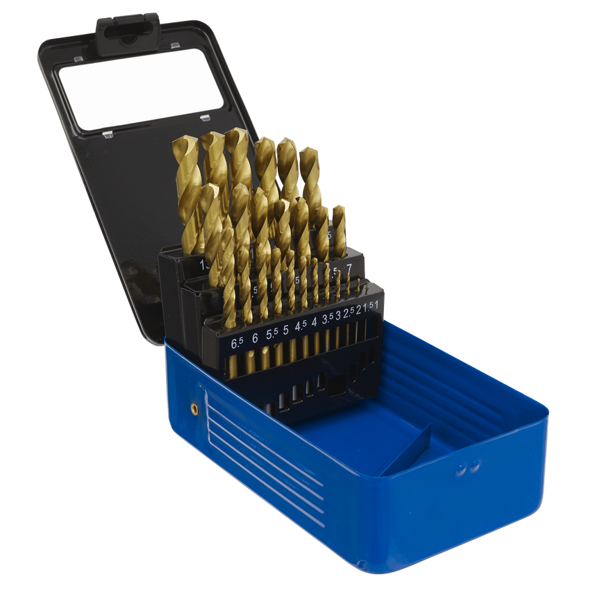 HSS Fully Ground Drill Bit Set 25PC DIN 338 Metric