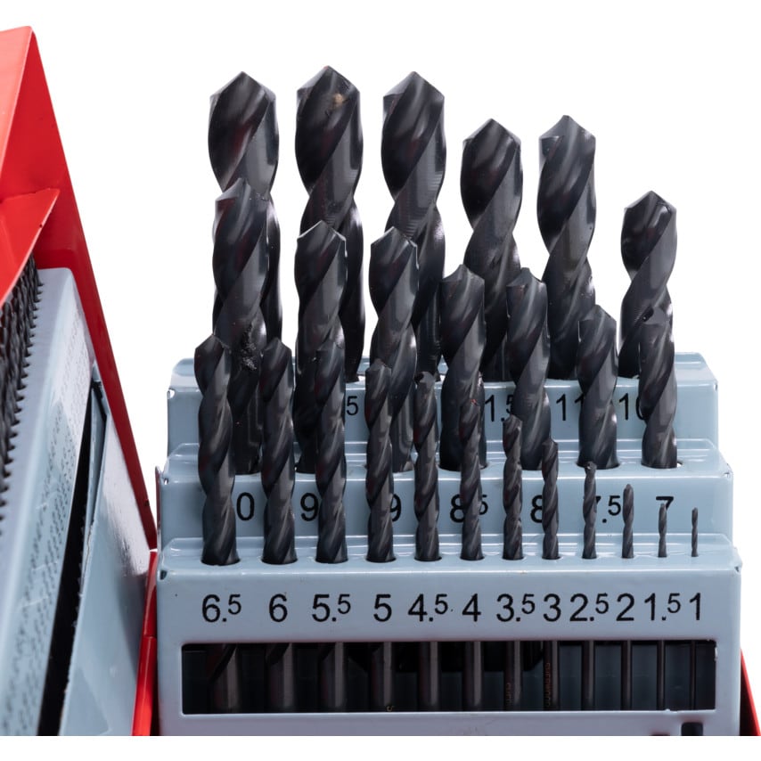 HSS Ground Flute Jobber Drill Set Metric-inch-gauge - 114 Pieces