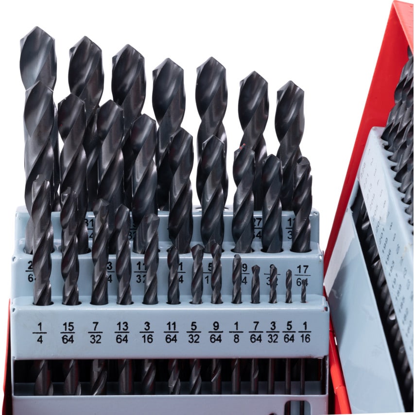 HSS Ground Flute Jobber Drill Set Metric-inch-gauge - 114 Pieces