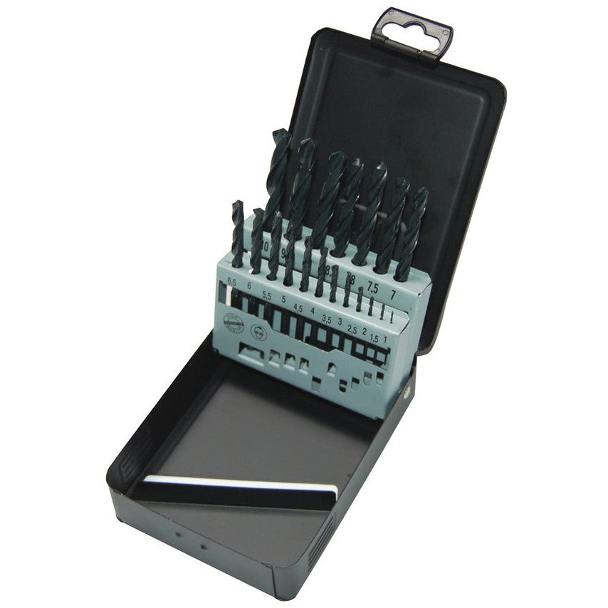HSS Roll Forged Metal Drill Set (DIN338) 1-10mm (19PC)