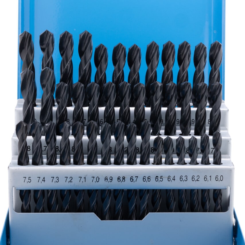 HSS Straight Shank Roll Forged Drill Set 6-10mmx0.1mm (Set of 41)