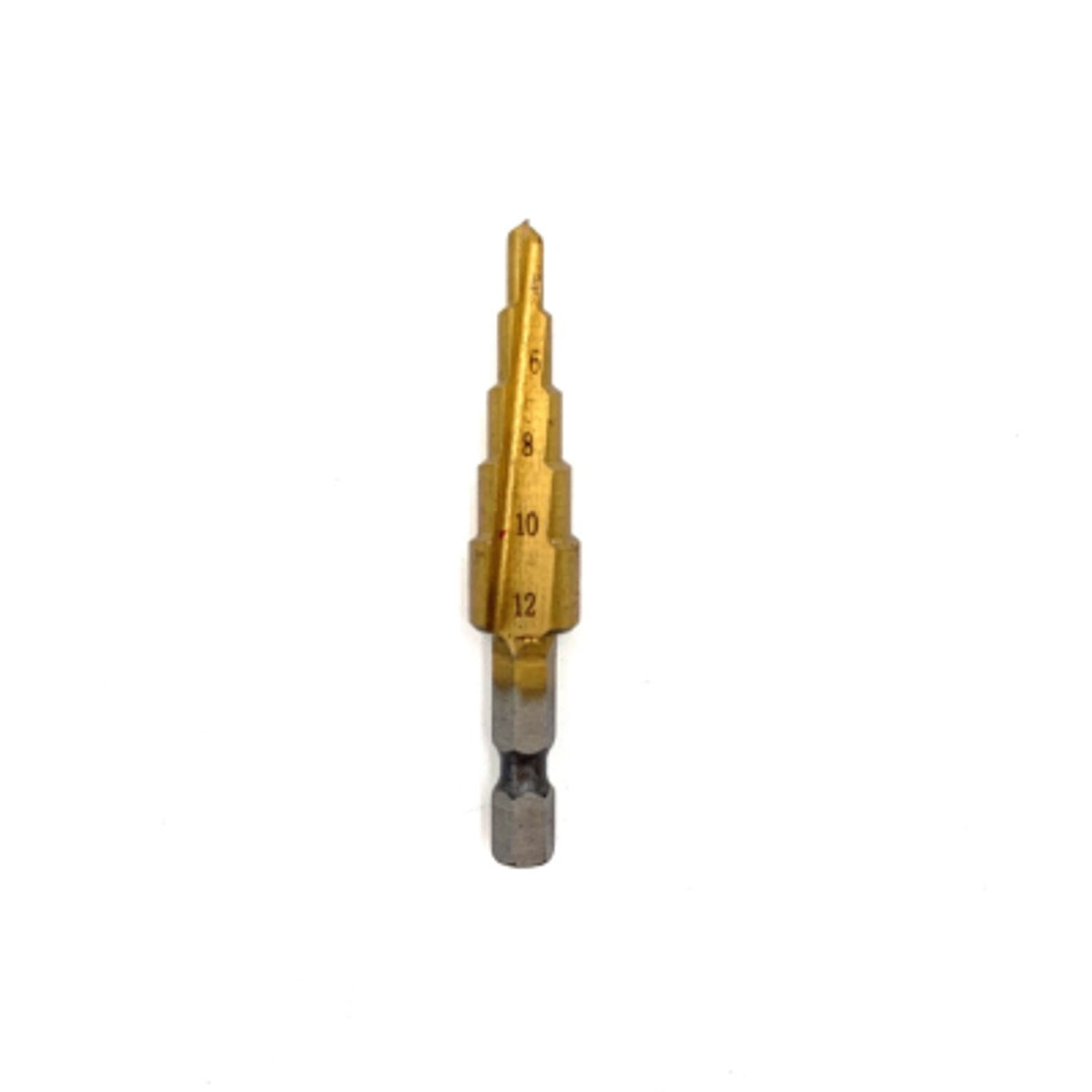 HSS Tin-Coated 4-12mm Step Drill with 1/4in Shank