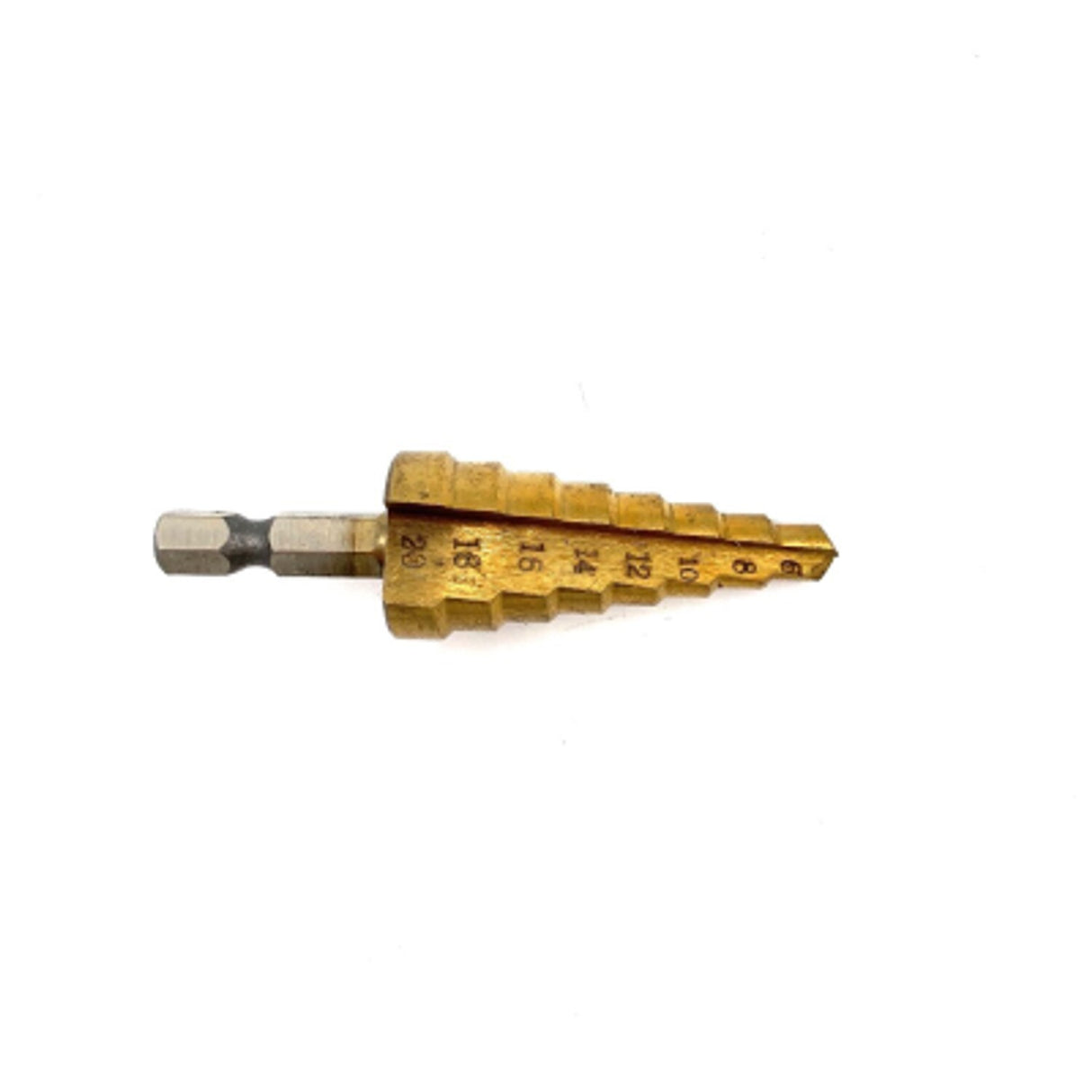 HSS Tin-Coated 6 - 20mm Step Drill with 1/4in Shank