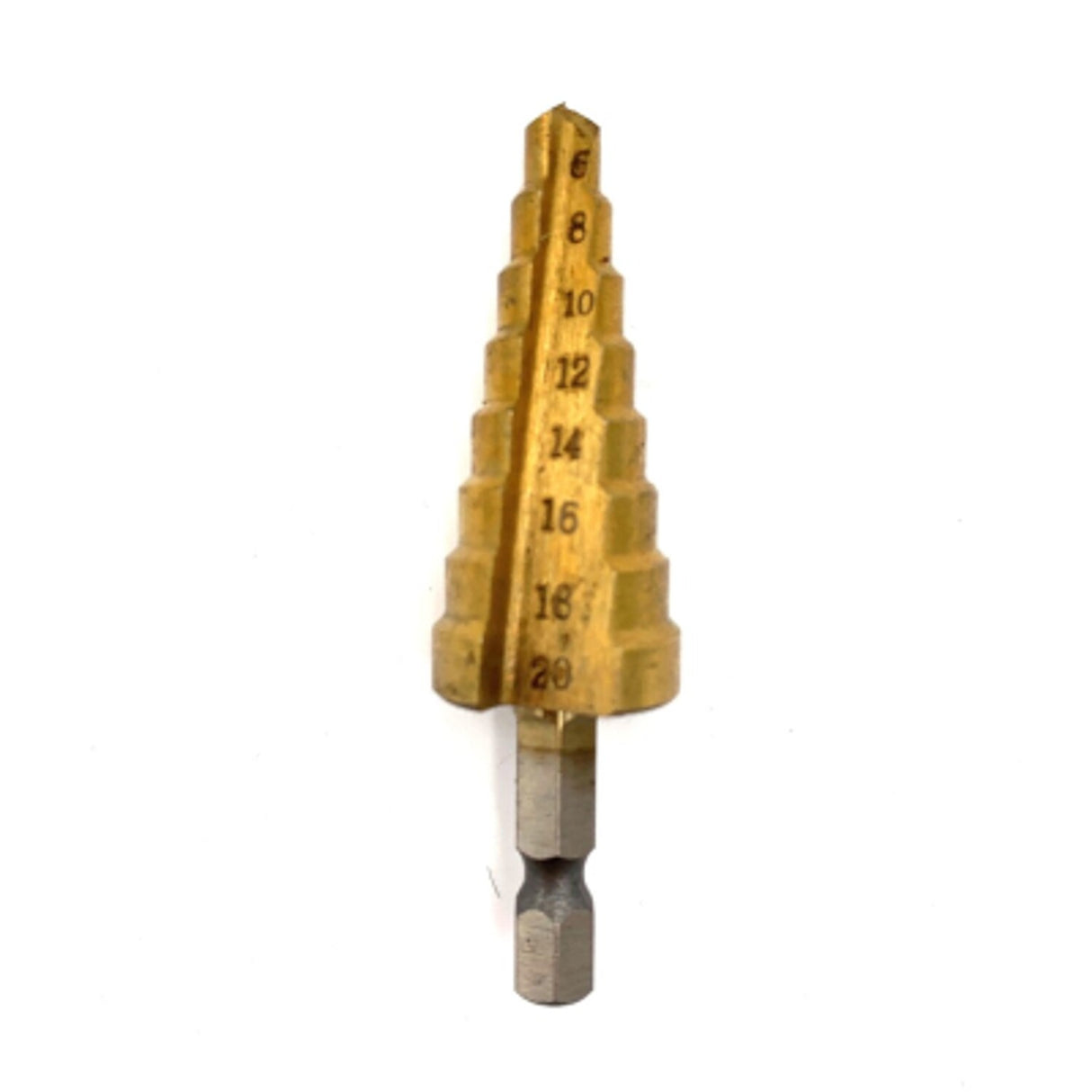 HSS Tin-Coated 6 - 20mm Step Drill with 1/4in Shank