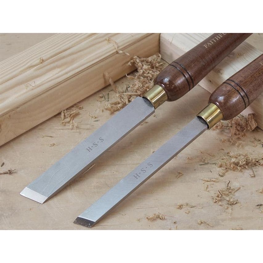 HSS Turning Chisel Wooden Boxed Set, 8 Piece FAIWCTSET8B