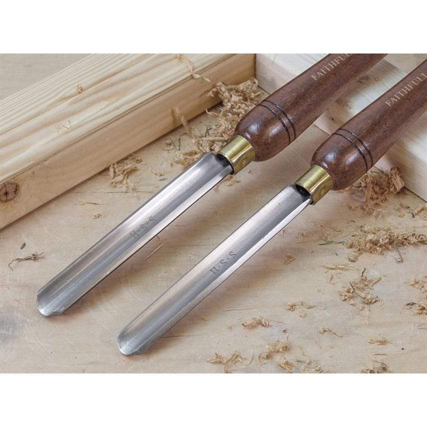 HSS Turning Chisel Wooden Boxed Set, 8 Piece FAIWCTSET8B