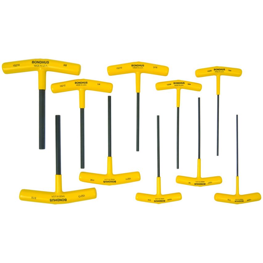 HTX10-6 3/32-3/8 T-Handle Hex10 Piece Set, 15238