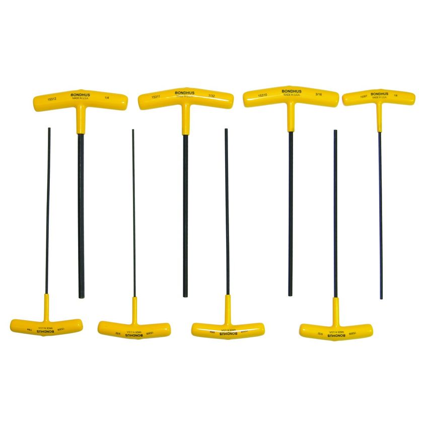 HTX80-9 3/32-1/4 9" T-Handle8 Piece Set, 15332