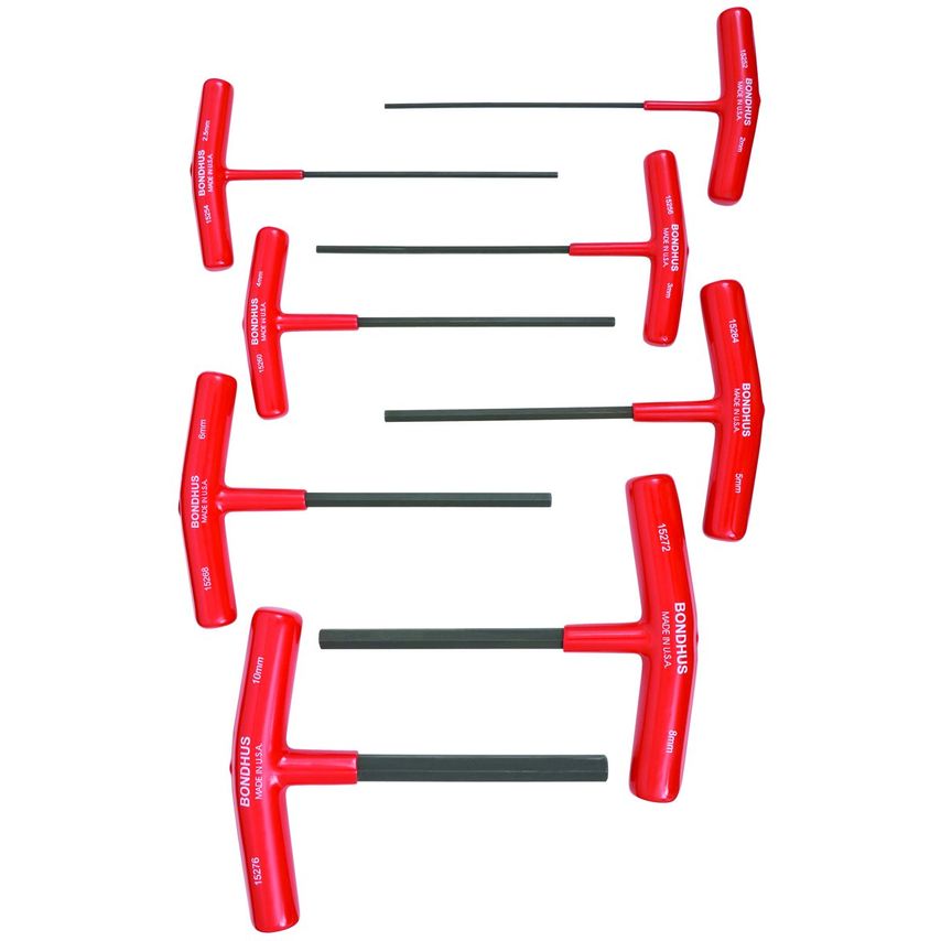 HTX80m8 Piece 2-10mm 6" T-Handle Hex Set, 15287