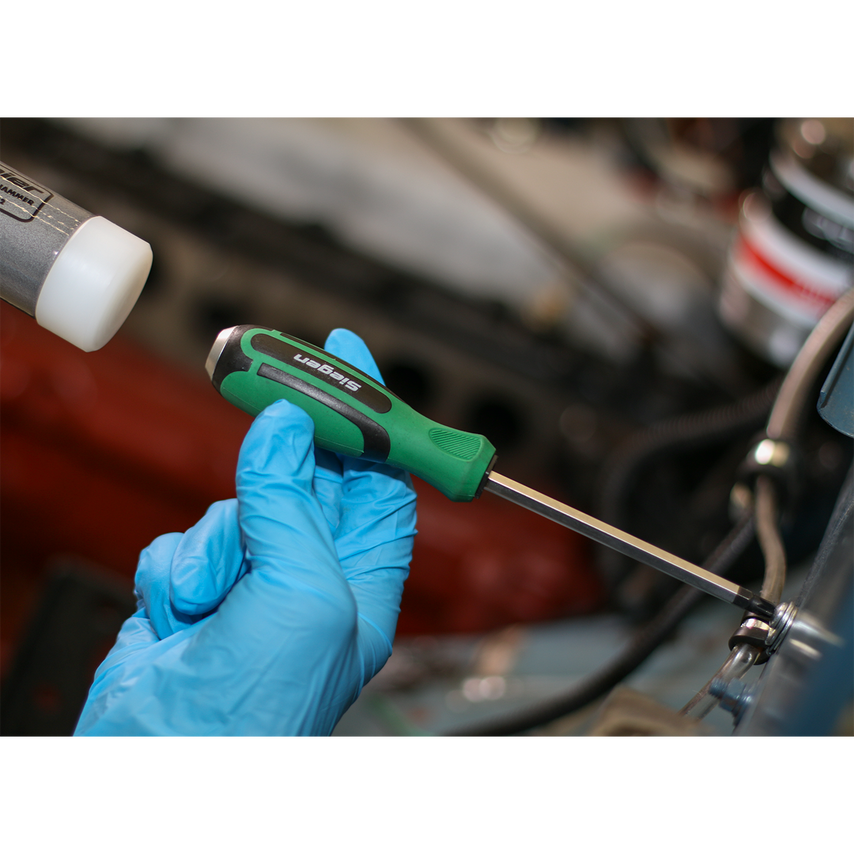 Hammer-thru Screwdriver, Hex Key & Bit Set 44 Piece