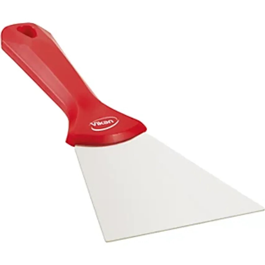Hand Scraper With Stainless Steel Blade, Width 100mm, Pack Of 10, Red
