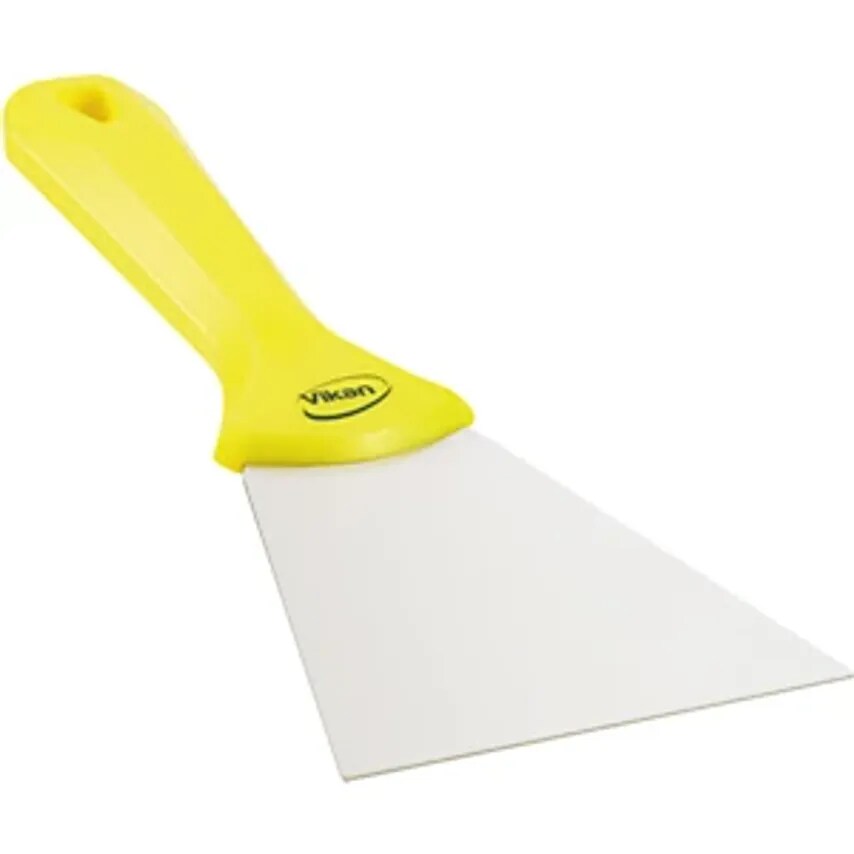 Hand Scraper With Stainless Steel Blade, Width 100mm, Pack Of 10, Yellow