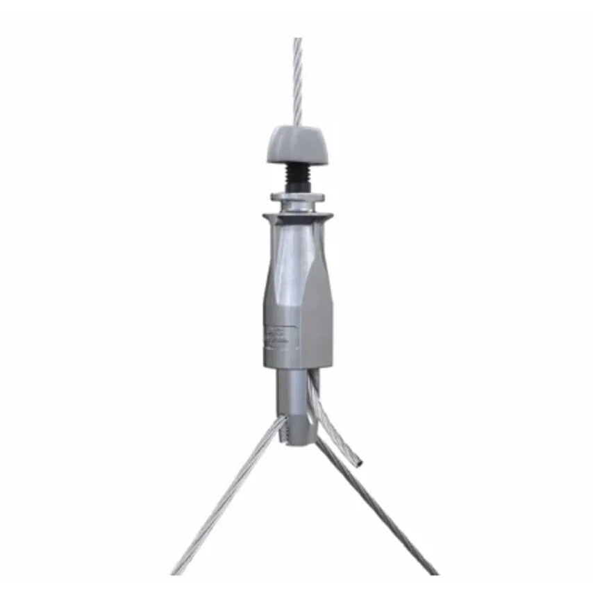 Hanger Alphawedge End 3M Wire Rope No.2 55Kg Zinc Y-fit Togg - UG2-YTG150mm-DA8G-3M