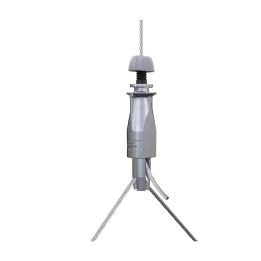 Hanger Eyelet End 10M Wire Rope No.3 110Kg Zinc Y-fit Toggle - UG3-YTG300mm-EY6G-10M