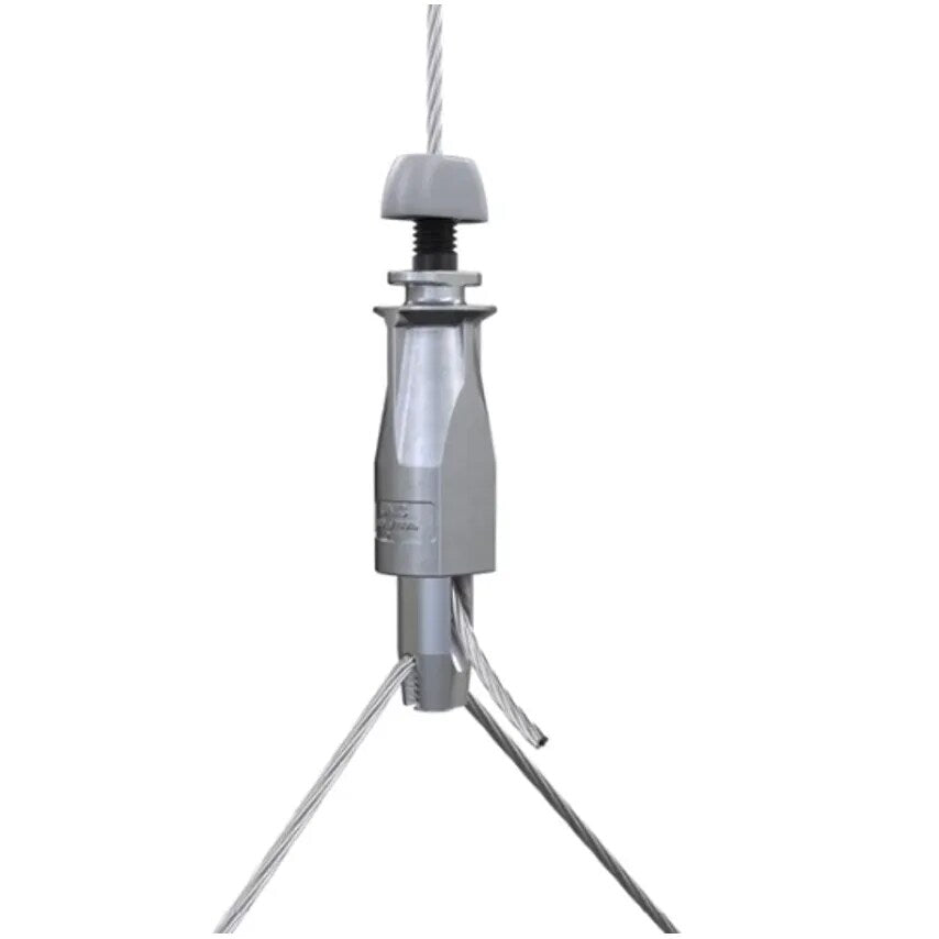 Hanger mm Wedge End 1M Wire Rope No.2 55Kg Zinc Y-fit Toggle - UG2-YTG300mm-DW258G-1M