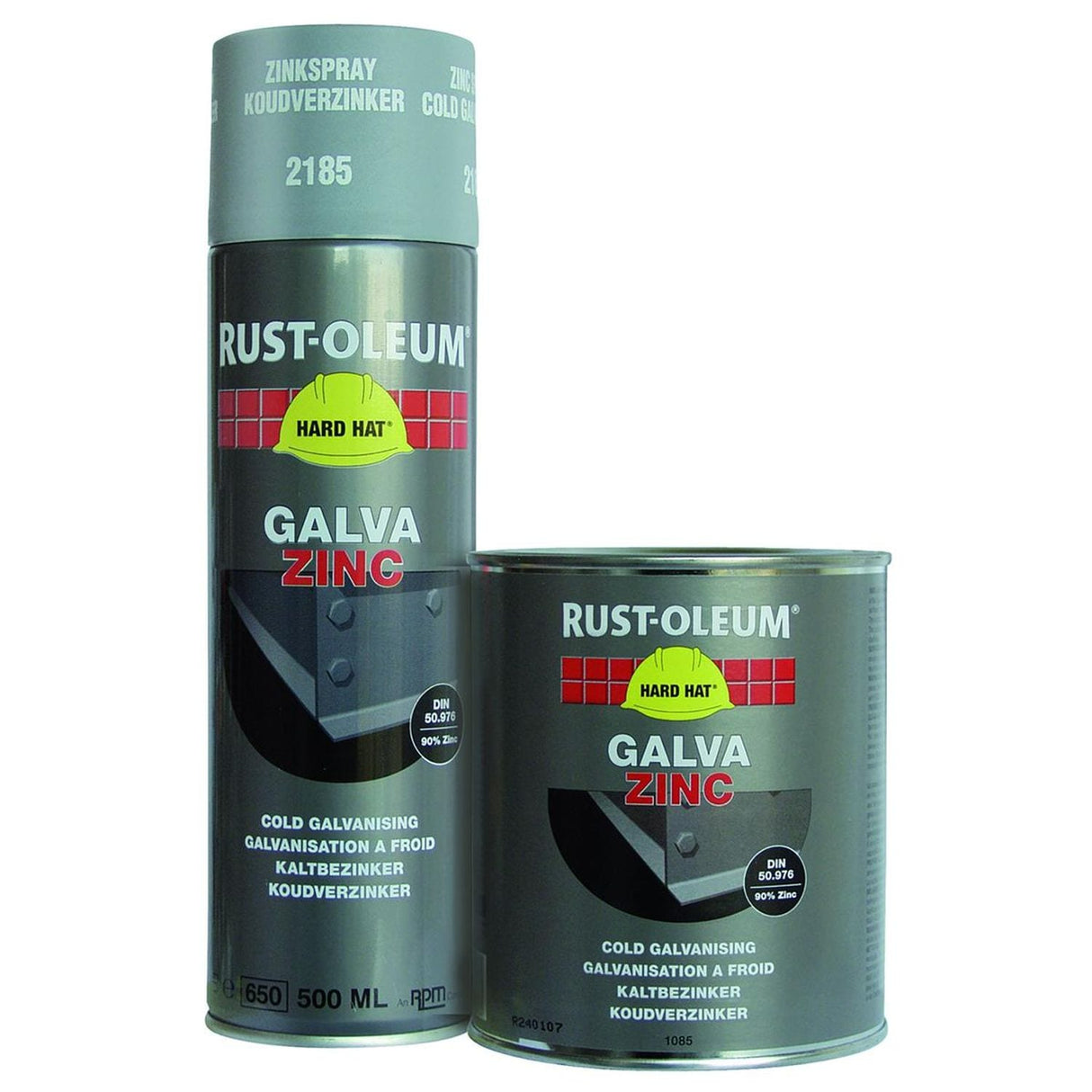 Hard Hat 500ML Galvanised Zinc Paint - RUS-2185