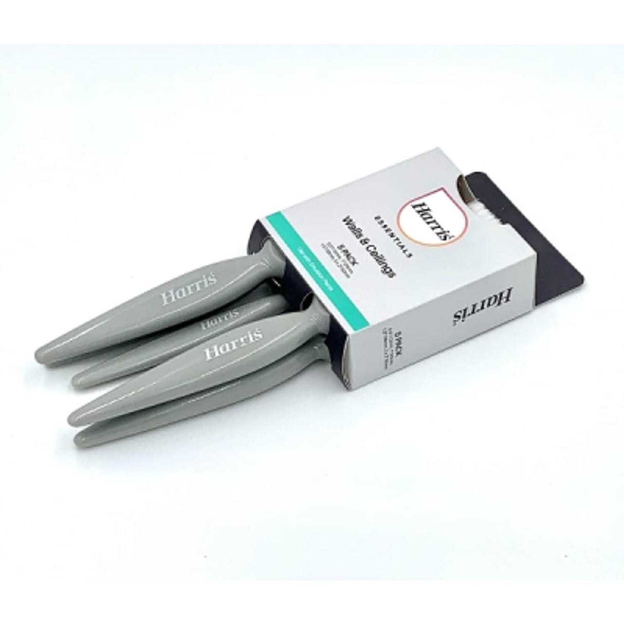 Harris Essentials (Pack of 5) Paint Brushes for Emulsion